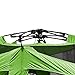 Quictent 2-Room Pop Up Automatic Rod Bracket Shower Tent Green Brown