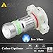 Alla Lighting 2800lm 5201 5202 LED Fog Light Bulbs or Daytime Running Lights DRL, Super Bright COB-72 SMD PS19W 12085 PS24W 9009 Replacement, 8000K Ice Blue