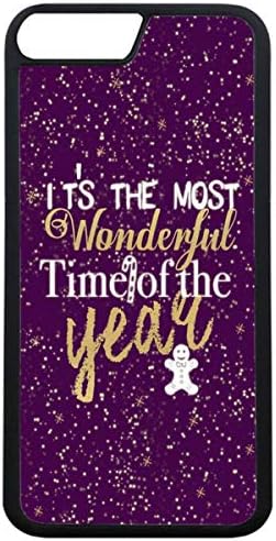 iPhone 7 Plus Christmas Case,iPhone 8 Plus It's Most Wonderful Time of Year Phone Case Soft Thin Happy Xmas Quotes TPU Case Compatible iPhone 7 Plus/iPhone 8 Plus