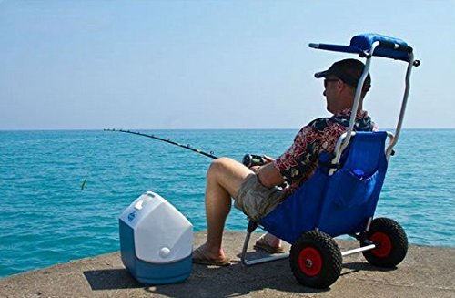 Catalina Creations Folding Beach Chair and Beach Cart Combo