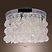 LightInTheBox Modern White Shell + Crystal Home Ceiling Light Fixture Flush Mount, Pendant Light Chandeliers Lighting for Bedroom, Living Room