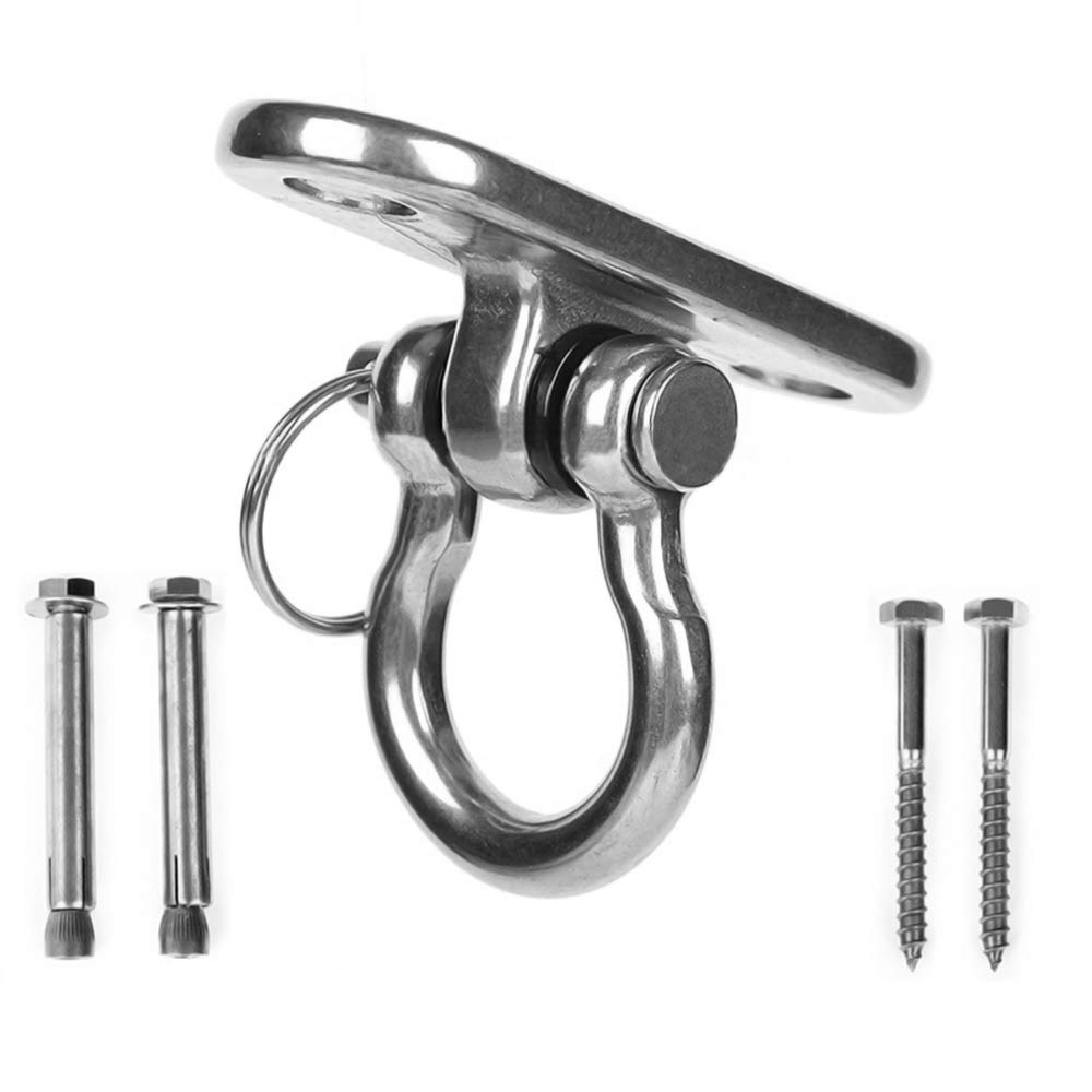YOFASEN Heavy Duty Swing Hangers - Stainless Steel Ceiling Hooks Hammock Hooks Hanging Swing Chair Yoga Swing Punching Bag Hooks for Concrete and Wooden application
