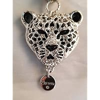 Silver Cheetah rear view mirror hanger, Car, Truck, Unique Car Charm, Window, Rear View Mirror Hangers, sun catcher