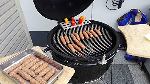 YNNI KAMADO TQALJ Universal Stainless Steel Pepper Roasting Rack Tray Tool Accessory