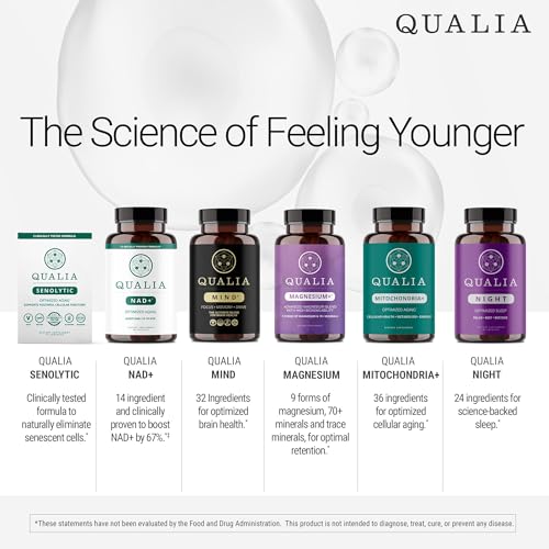 QUALIA MIND | The Ultimate Blend For Brain Health* | Doctor-Formulated Nootropic To Fuel Focus & Concentration* | Supports Long Term Brain Health| Maintain Drive & Productivity | 2 Month Supply