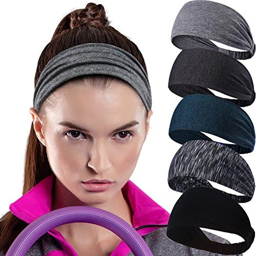 Calbeing Moisture Wicking Headband for Womens - Workout Sweat band, Soft, Comfortable, Perfect for Working