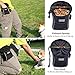 Vivaglory Sports Style Dog Treat Bag, Enlarged Opening Dog Training Treat Bag with Detachable Waistband, Poop Bag Dispenser, Convenient to Carry Treats, Kibbles, Pet Toys, Black