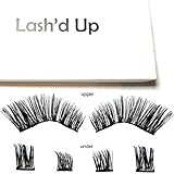 Lash'd Up Dramatic Magnetic Eyelashes Full Eyes Premium Grade Silk Bold Glam [No Glue] Child Cancer Partner Better Than 3 Magnets Reusable False Lashes | Undress me