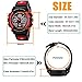VILIYSUN Kid Watch 50M Waterproof Sport LED Alarm Stopwatch Digital Child Quartz Wristwatch for Boy Girl Red