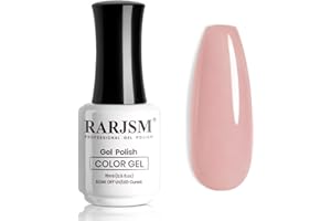 RARJSM Nude Gel Nail Polish Gray Mauve Pink Neutral Skin Tone Sheer Jelly Gel Polish 1PC 15ml Single Bottle Cream Transparent Pink Nail Gel Polish Soak off UV LED Cured for Home Salon DIY Manicure
