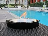 Chic Fireplaces- Luxury Concord Black TableTop Ventless Bio Ethanol Fireplace Indoor/Outdoor, Portable, Non-Toxic & Eco-Friendly
