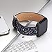 Moonooda Glitter Watch Band Compatible with Fitbit Versa/Fitbit Versa 2 / Versa Lite Edition/Versa SE Smart Bling Sparkling Watch Replacement Wristband for Women Men Watch Accessories, Black