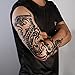 Rosenice Temporary Tattoo Sticker Arm Fake Tattoos Long Lasting for Men 4 Sheets