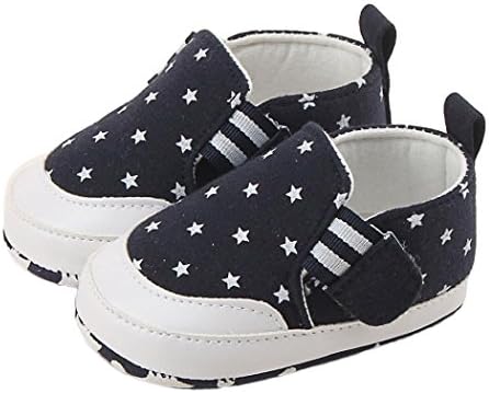 TRENDINAO Toddler Baby Boys Girls Cotton Casual Stars Print Soft Anti-slip Sneakers Shoes