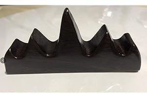 Easyou Black Catalpa Calligraphy Brush Holder Chinese Brush Rack 9x2x4.5cm(3.5"x0.8"x1.77")