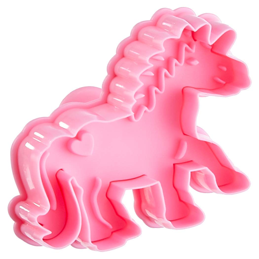 Staedter Unicorn Embossing Cookie Cutter with Ejector, 7 cm, Pink, 30 x 7 x 30 cm