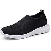 TIOSEBON Women's Athletic Walking Shoes Slip On Casual Mesh-Comfortable Tennis Workout Sneakers