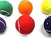 Coast Athletic Color Tennis Ball Set | Green, Orange, Yellow, Purple, Red, Blue Tennis Balls | (6 Pack)