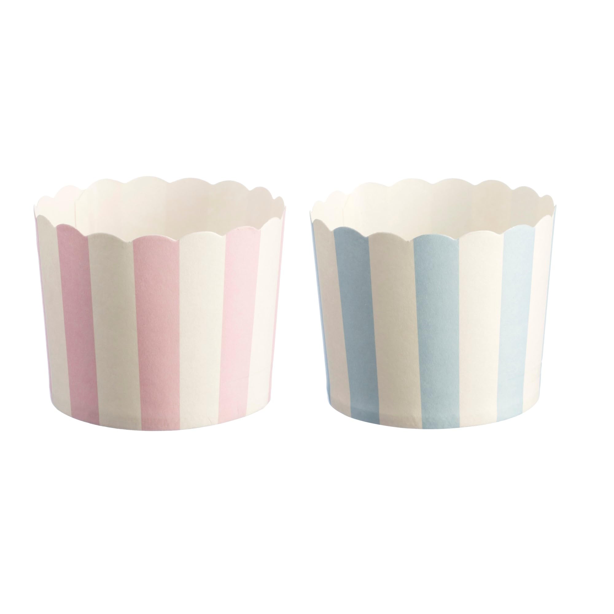 Mason Cash Candy Stripe Baking Bun and Muffin Cases, Paper, Pink/Blue