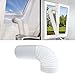 Welsoon 79 Inch Exhaust Hose for Portable Air Conditioner 5 Inch Diameter Universal, Counter Clockwise Threads Air Conditioner Hose - Portable AC Vent Exhaust Hose