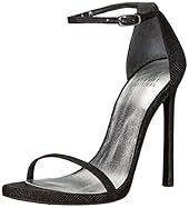 Stuart Weitzman Women's Nudist Dress Sandal,Black Goosebump,7.5 M US