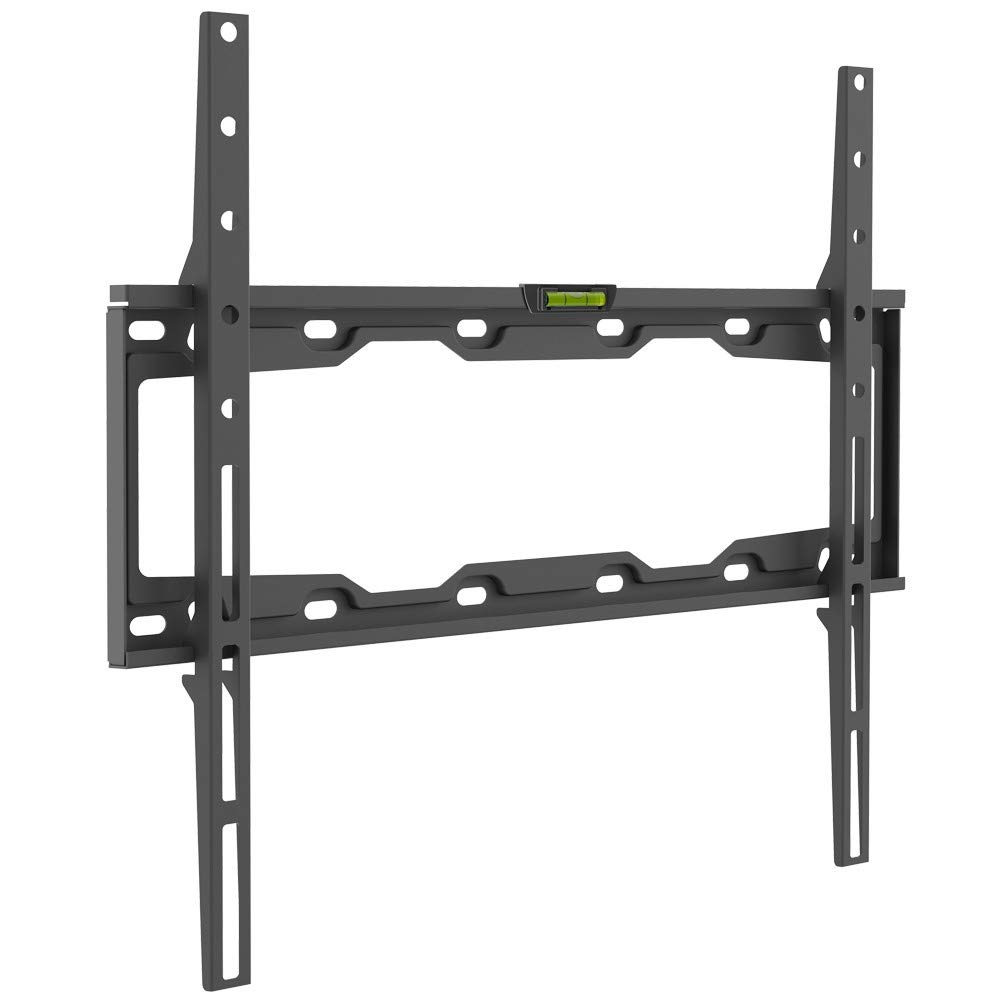 Barkan TV Wall Mount, 13-65 inch Fixed Flat/Curved Screen Bracket, Holds up to 50kg, Auto Lock Patented, Very Low Profile, Fits LED OLED LCD