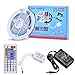 Alfa Lighting LED Strip Lights 16.4ft/5m RGB with 150 LEDs (SMD 5050) + 44key Remote Control + Power Supply with Plug [Energy Class A]