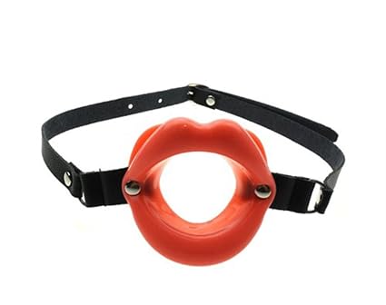 Der Bestseller Erwachsene erotische Produkte Lippenform Open Mouth Gag BDSM Sex Toys-Lederband Bondage Gummi Penis Insert Ora