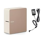 LABELWORKS Epson LW-C610PX Premium Portable Wireless Label Maker with AC Adapter - Ideal for Home, Crafts, and Organization