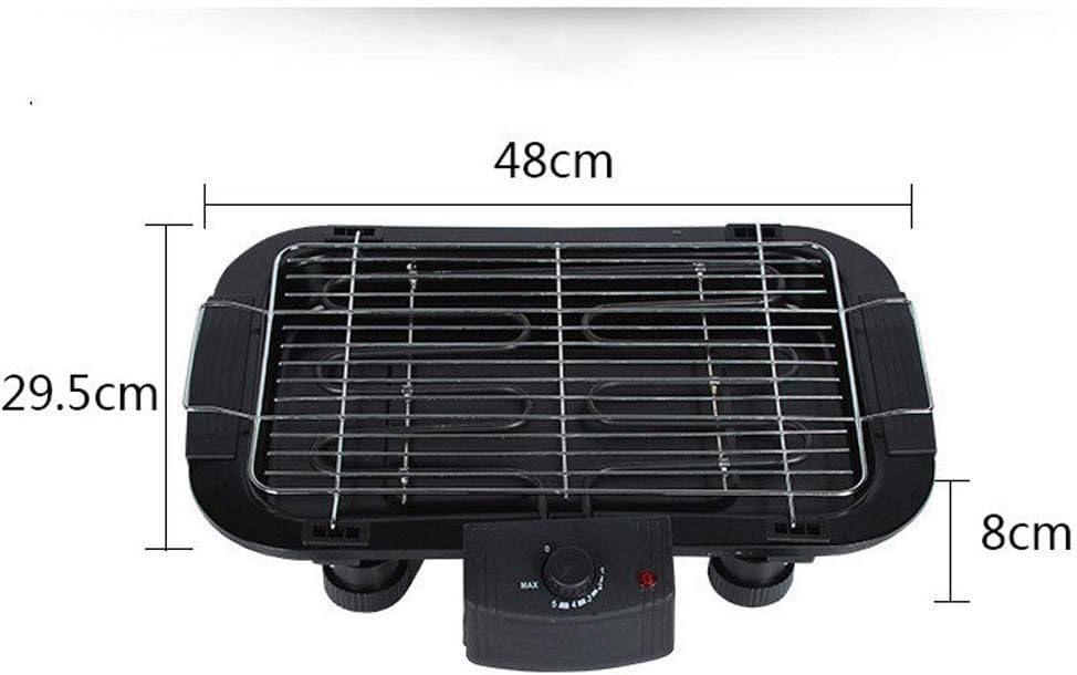 review ZJJ& Barbecue Grill Home Smokeless Electric BBQ Grill Non-Stick Electric Baking Pan Barbecue Iron Plate Furnace