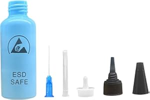 65mL Alcoholic Bottle Dispenser with Stainless Steel Needle Glues Droppers for Phone Electronics Board Portable Container