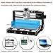 CNC 3018 Pro GRBL Control DIY Mini CNC Machine, 3 Axis PCB Milling Machine, Wood Router Engraver with Offline Controller, with ER11 5mm Extension Rod and 20PCS 3.175MM CNC Router Bits