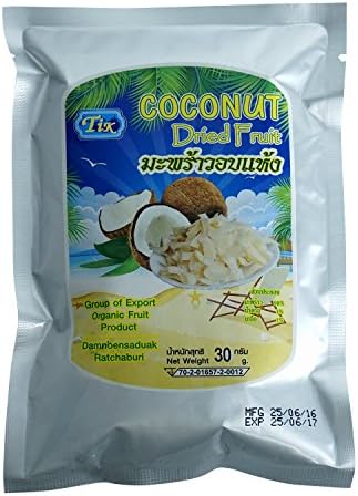 Natural Organic Dried Coconut Snacks Pack of 3