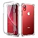 SKYLMW iPhone XR Case, [Built in Screen Protector] Full Body Shockproof Dual Layer High Impact Corner Protection Hard Plastic & Soft TPU with Sturdy Cover Case for iPhone XR 2018(6.1 inch),Clear