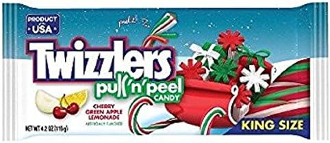 Twizzlers Pull 'N' Peel King Size Christmas Candy