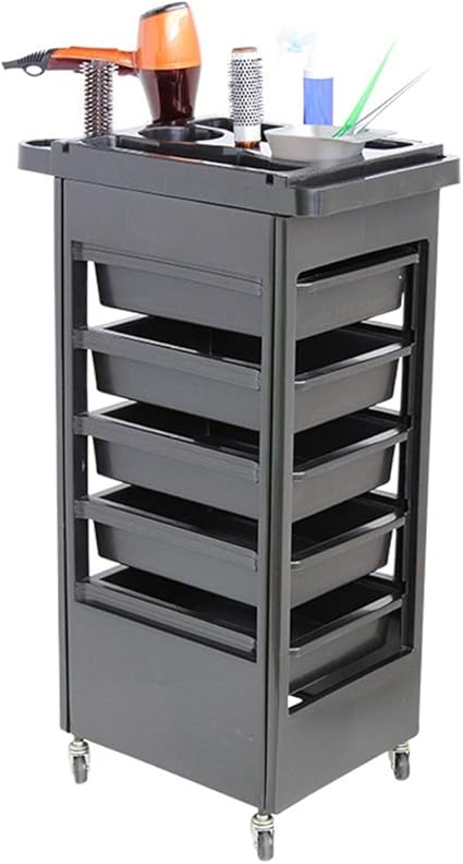 6 Tier Abs Salon Cart Rolling Storage Hairdressing Trolley With