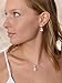 Mariell 14K Rose Gold Plated CZ Teardrop Bridal Necklace and Earring Set for Weddings, Bridesmaids & Prom