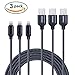 Lightning Cable 3 Pack 10ft Extra Long Nylon Braided iPhone Fast Charge and Data Sync Charging Cable for iPhone 7/7 Plus/6S/6S Plus/SE/5S/5,iPad,iPod Nano/Touch,3 Meters (Grey)
