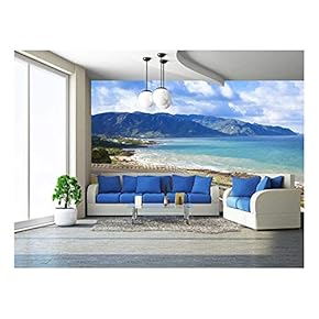 Coastline of Kenting National Park in Taiwan - Removable Wall Mural | Self-Adhesive Large Wallpaper - 66x96 inches