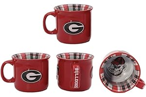 RFSJ Georgia Bulldogs X-Large 23oz Ceramic Relief Mug – Official 3D Logo Coffee Cup – Handwash Recommended – Individually Boxed