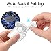 Bluetooth 5.0 Wireless Earbuds, Sports Headphones with Microphone Bass Earphones with Charging Case Compatible with Airpods Phone/Android (White)thumb 4