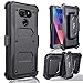 LG V30 Phone Case, Eofon Durable and Rugged Heavy Duty Case for The LG V30+ Comes with Multi-Use Belt Clip(Black)