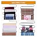 IEOKE Pant Hangers Durable Slack Hangers Multi Layers Stainless Steel Space Saving Clothes Hangers with 10 Clips - Closet Storage for Jeans Trousers 4 Pack