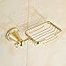 Rozinsanitary Gold Finish Soap Dish Holder Wall Mounted Soap Basket