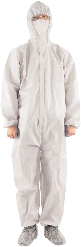 MURTIAL Disposable Protective Coverall with Hood, Dustproof Clothing, Isolation Clothing, Waterproof Suit
