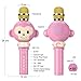 Microphone for Kids, Wireless Bluetooth Karaoke Microphone Portable Handheld karaoke Mic Home Party Christmas Birthday Speaker Machine for iPhone/Android/iPad/Sony,PC and All Smartphone（Pink）