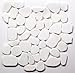 White Jade Flat Natural Pebble Stone Mosaic Tile/Sample