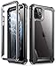 iPhone 11 Pro Max Case, Poetic Full-Body Hybrid Shockproof Ruggec Clear Bumper Cover, Built-in-Screen Protector, Guardian Series, Case for Apple iPhone 11 Pro Max (2019) 6.5 Inch, Black/Clear
