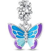 QIKAOLA 925 Clip Stopper Charms for Pandora Bracelets and Necklaces Spacers Bead Charms Jewelry Gift for Women