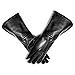 MEN'S MEDIEVAL RENAISSANCE UNLINED GAUNTLET GLOVES (SMALL, BLACK)